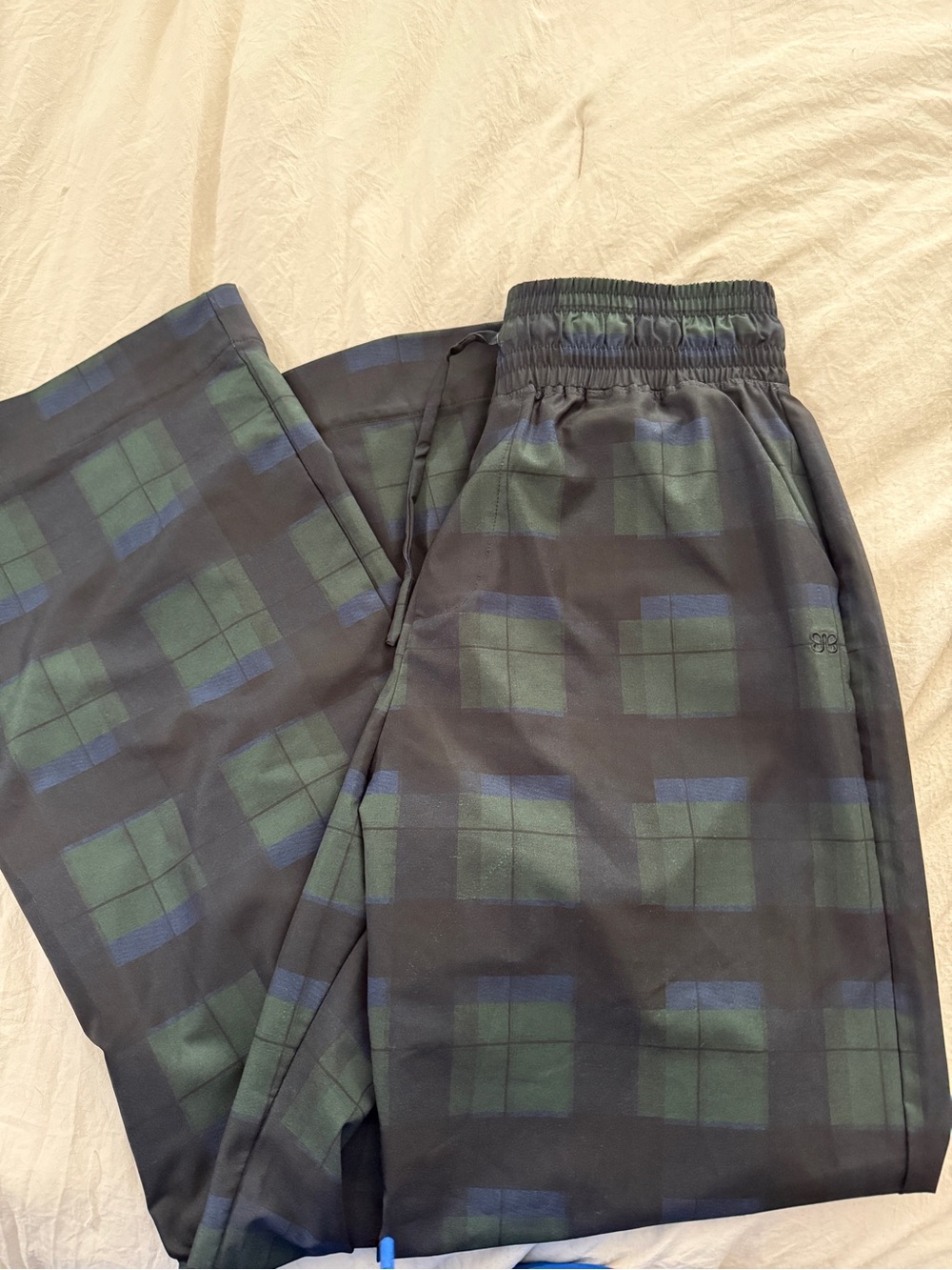 Albion wide leg plaid pants